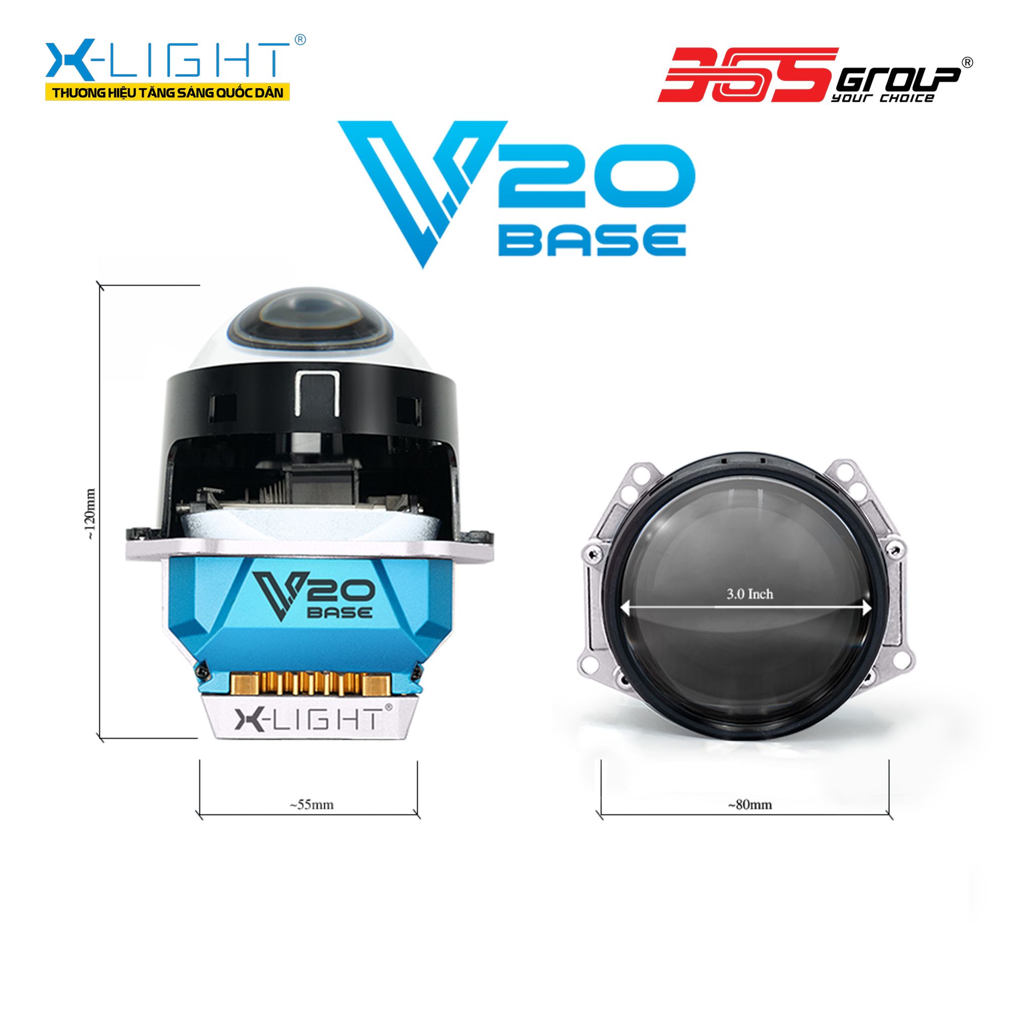 BI LED X-LIGHT V20 BASE 24V 2025