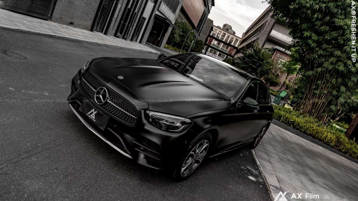 AX WRAP FILM MATTE BLACK – ĐEN MỜ MERCEDES BENZ E300 AX WRAP FILM MATTE BLACK – ĐEN MỜ MERCEDES BENZ E300